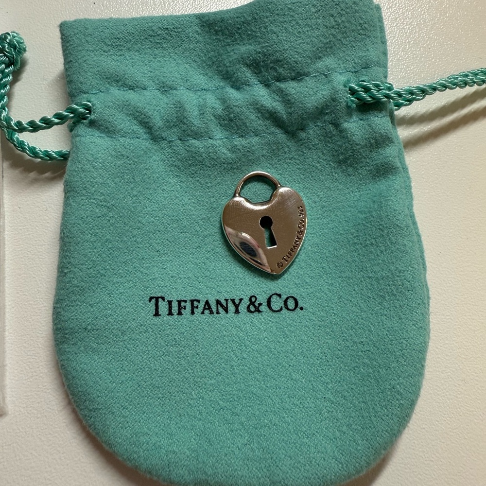 Tiffany & Co heart padlock pendant